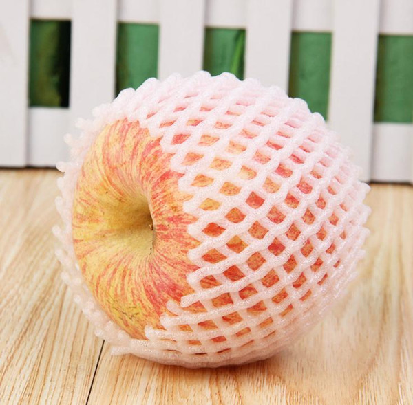 Fruit Foam White EPE Foam Mesh Sleeve Net Thick Fruit Foam Sleeve Net for Apple Packing Material 12cm*7cm SN830