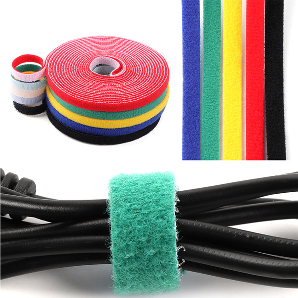 Colorful Practical 1cm*5m Cable Ties Nylon Strap Power Wire Management Marker Straps