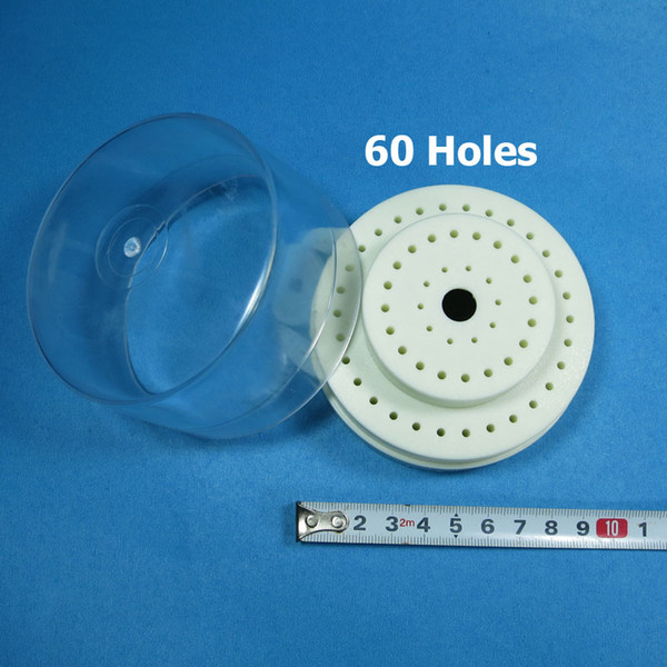 burs packing box 60 Holes (Round) Holes Plastic Bur Holder Burs Block Case Box For Diamond Bur Holder