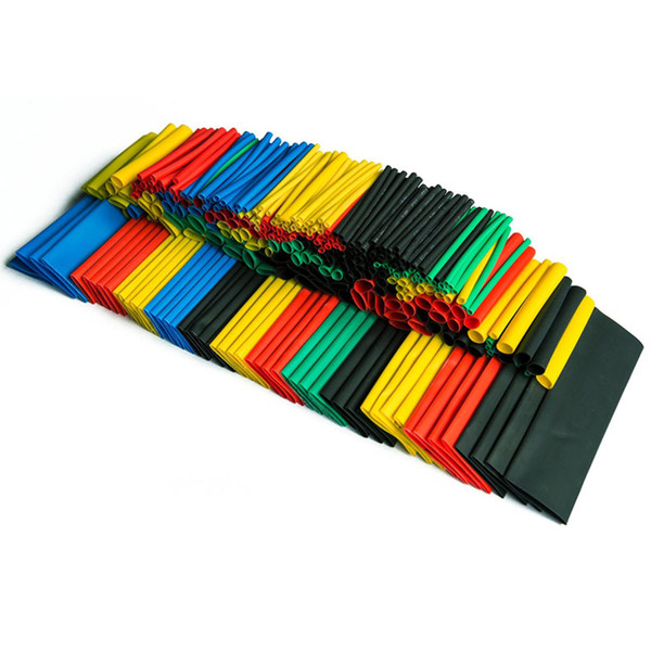 328PCS Colorful Assorted Heat Shrink Tube 5 Colors 8 Sizes Tubing Wrap Sleeve Set Combo Sale