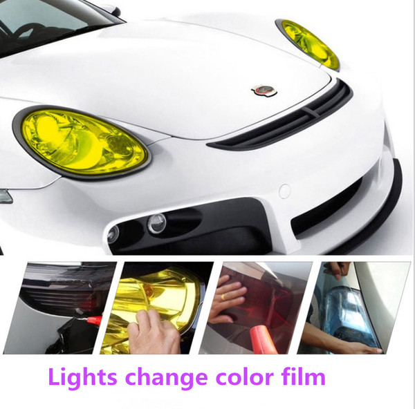 Auto light sticker headlamp sticker color transmission color change auto light vinyl protective film sticker 10 colors optional 0.3*1m/9m