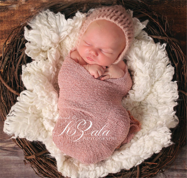 New-born Babies Photo Towel 40*150cm Elastic Yarn Wrapping New Euro-American scarf for Children's Photography Projects Studio