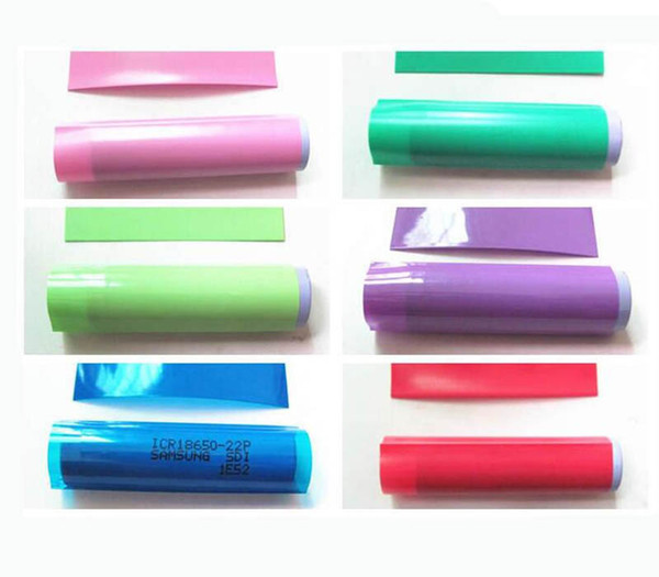 18650 battery Heat Shrink Wrap PVC Tube Heat insulation Re-wrapping film for Li-ion battery shrinkable seals sleeves Skin