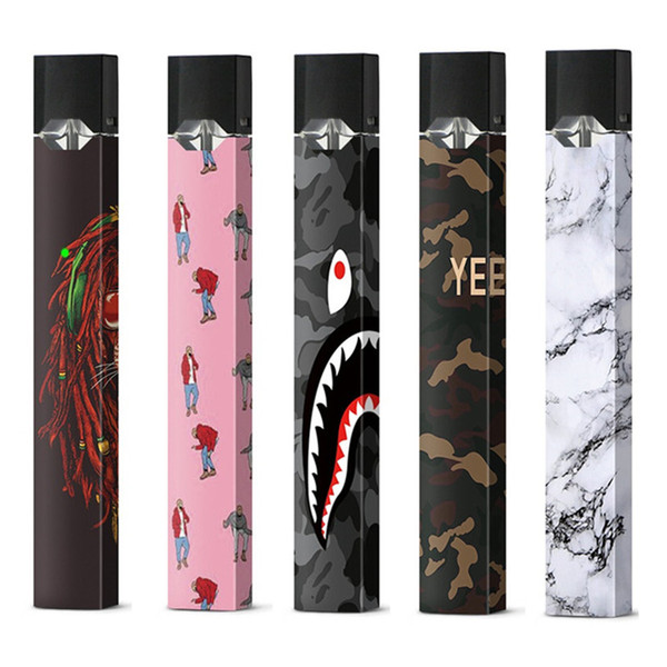 new Skin For juul Kits Customized Paper Cover Sticker Electronic Cigarette Skin With Logo For Kits DHL