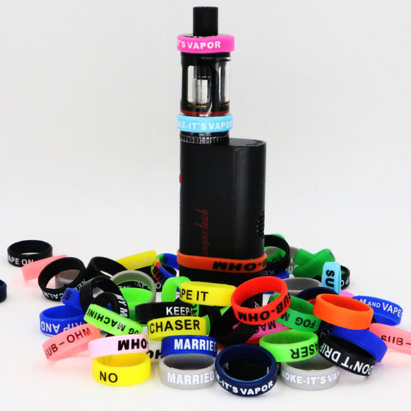 e Cigarette Silicone Ring for Mod 500Pcs Silicone Vapor Band Vape Ring Mix Colors Non-Skid Non-Slip Accessory for SUB Mini tank Free Ship