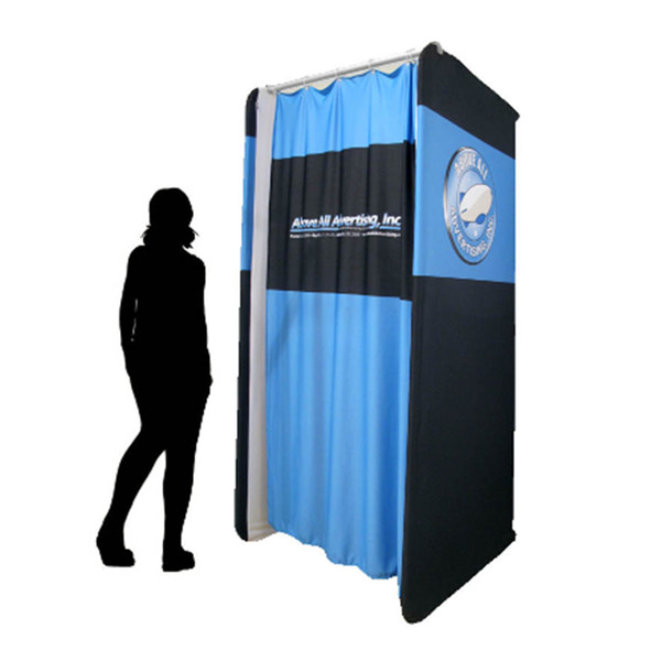 120*120cm Stretch-Lite Portable Change Room/Dressing Room/Fitting Room with Tension Fabric Printing and Easy Carry Bag E03F