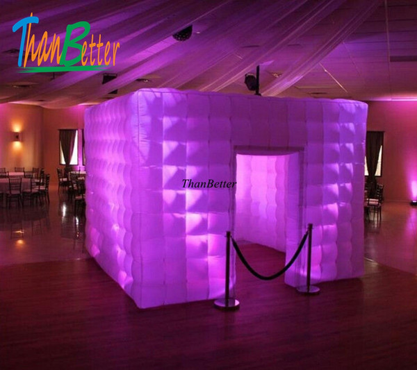 ThanBetter Custom Multi-color Inflatable Photo Booth Inflatable Cube With LED Light