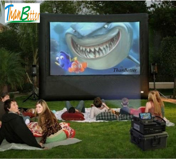 4:3 Outdoor Inflatable Screen, Advertising Inflatable rear Screen, giant outdoor film inflatable theatre