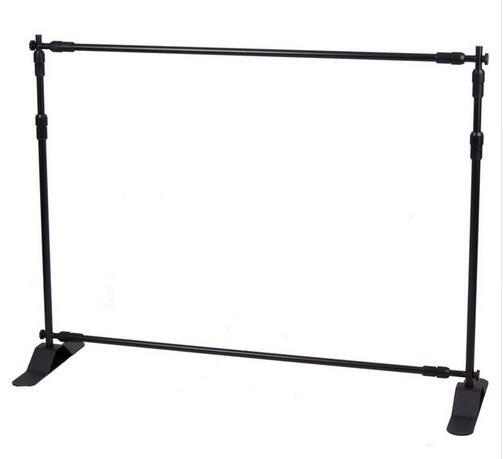 4ft-8ft Width 4ft-8ft Height Adjustable Step And Repeat Advertising Banner Stand,Exhibition Telescopic Backdrop Display