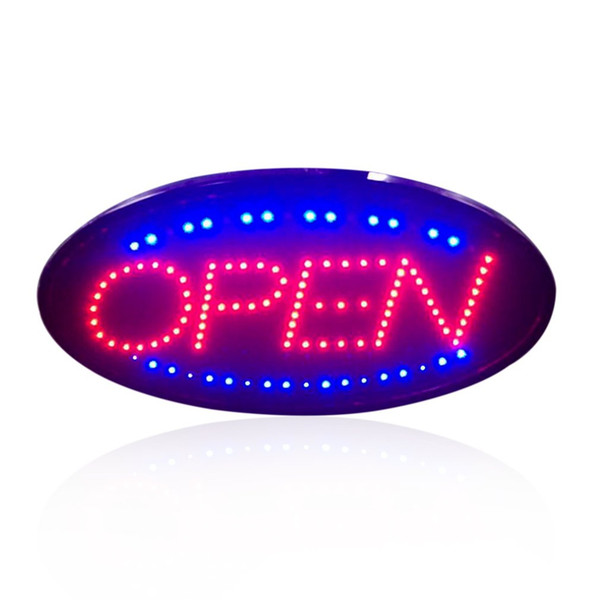 LED Open Sign Advertising Light Shopping Mall Bright Animated Motion Running Neon Business Store Shop with Switch US EU plug