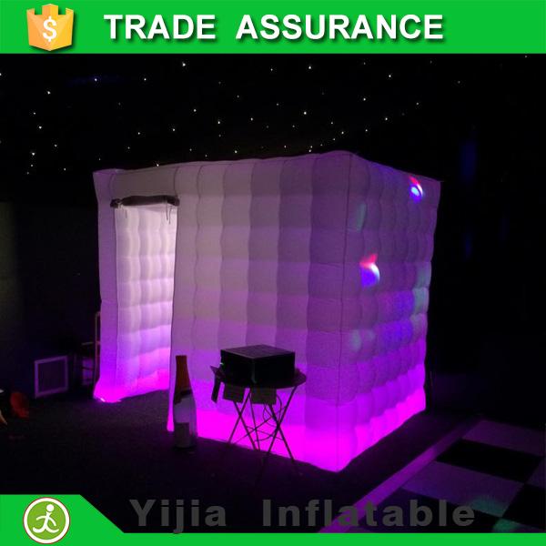 Wholesale-free shipping led lights inflatable photobooth wedding photo booth