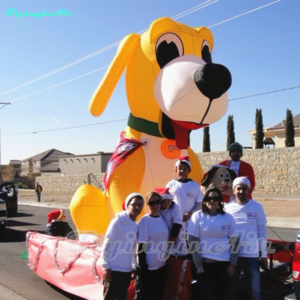 Lovely Advertising Dog 3m/5m Inflatable Yellow Dog for Tour/Show