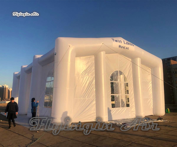 Customized Large Inflatable Marquee House 15m Length Wedding And Party Structure Blow Up Frame Tent For Outdoor Event