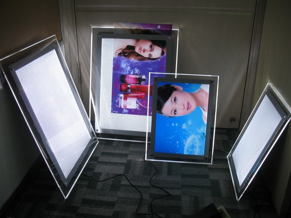 FREE SHIPPING Factory Outlet A1 Crystal light box, Ultra Slim LED light box free shipping