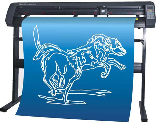 high quality TH1300mm reflective film cutting plotter advertising machine with touch screen easy work