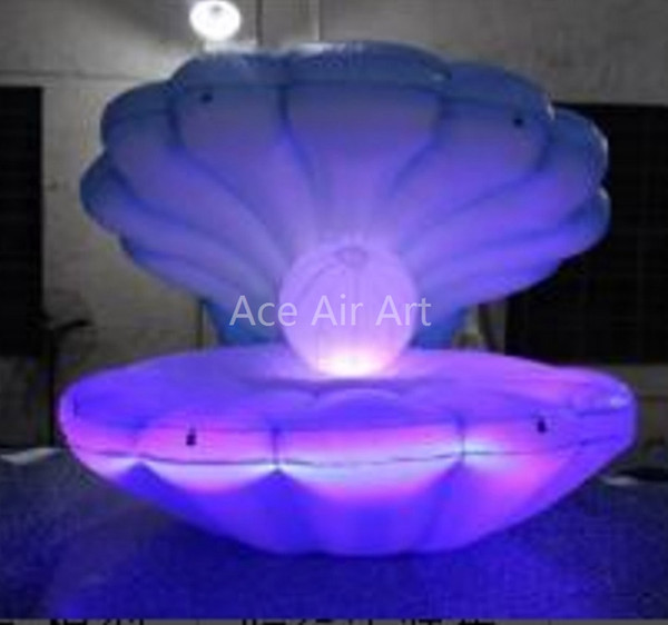 2m diameter accept customized Wedding decoration giant Inflatable clamshell,seashell for sale