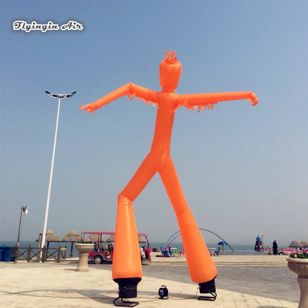 Outdoor Advertising Inflatable Bouncing Tube Man 6m Height Air Sky Dancer With 2 Legs For Event Show