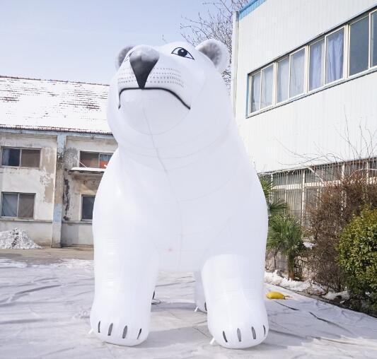 giant inflatable polar bear, inflatable white bear ,inflatable sea bear animal for Advertising