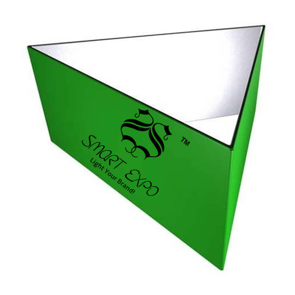 20ft(L)* 3.5ft(H) Triangular Fabric Tension Hanging Banner with Strong Aluminum Frame Tension Fabric Print Graphic Portable Bag