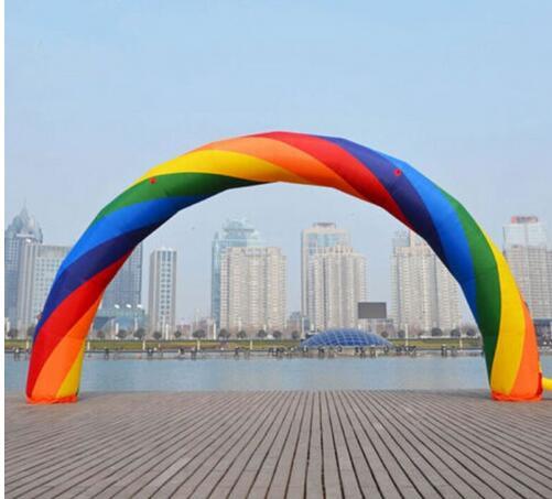 Brand New Discount 20ft*10ft D=6M/20ft inflatable Rainbow Arch Advertising