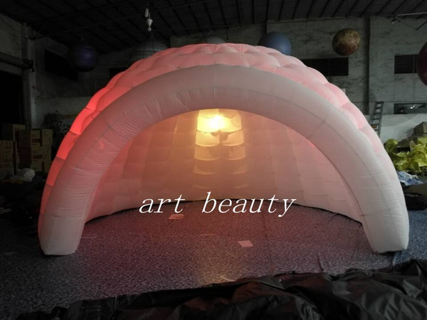 portable outdoor inflatable dome tent with led exibition party tent outdoor party tent