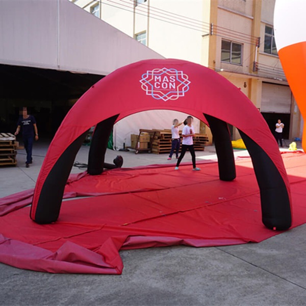 Inflatable Event Dome Tent Lightweight Portable Air Dome Tent Spider Promotion Gazebo with Custom Printing and Base Blower Dia0.4x3.6xH2.5 m