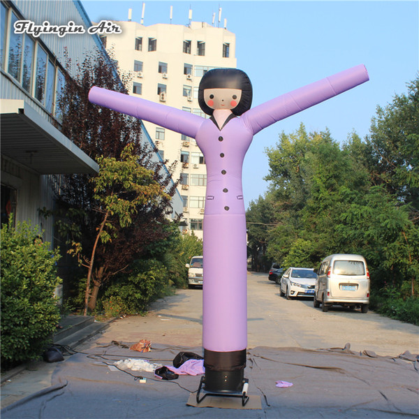 Outdoor Advertising Inflatable Tube Man 3m Height Blow Up Dancing Women Customized Air Sky Dancer For Event