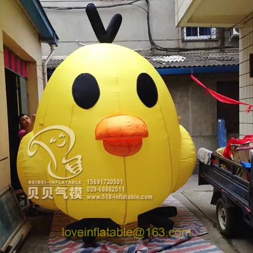 3m Inflatable cute chick for advertising with blower