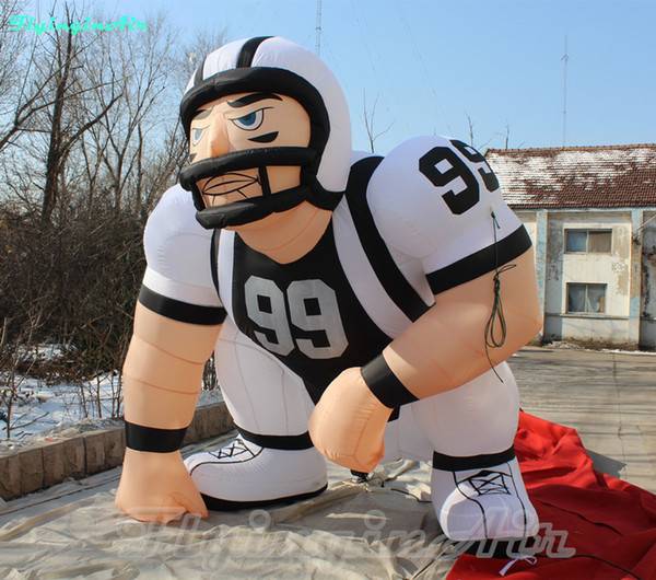 3m American Football Advertising Inflated Player Custom Inflatable Football Player Inflation Rugby Player