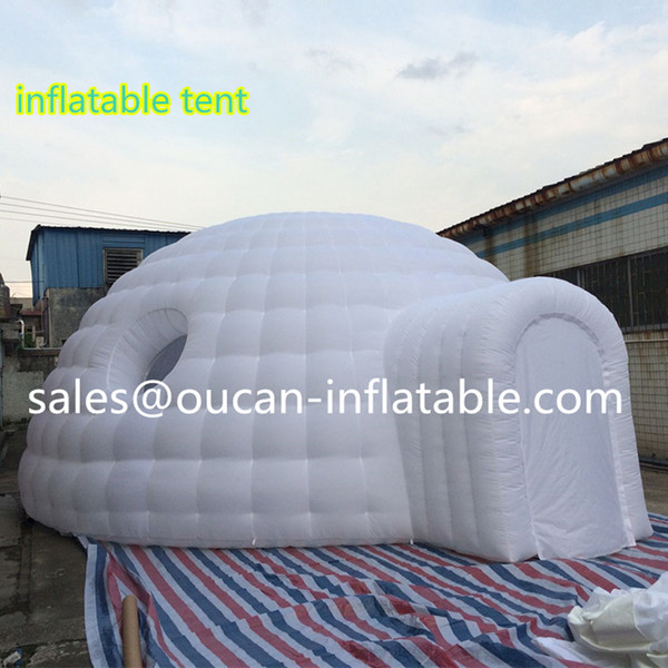 Wholesale-8x7x3.5m inflatable oxford cloth booth, inflatable tent inflatable entrance with free shipping