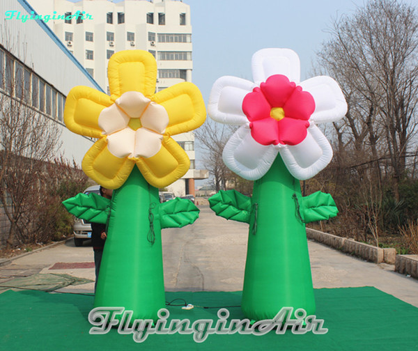 3m Giant Flower Multicolor Inflatable Flower for Outdoor Event Decoration