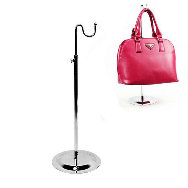 Free Shipping Metal single curved hook Adjustable Women bags/handbag display stand rack 5PCS/lot