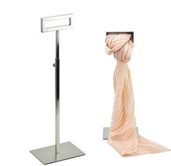 Clothing props Top dressing store fixture Stainless metal scarves necktie holder desktop rack scarves holder rack