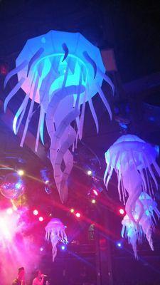 3m Lighting Inflatable Jellyfish Inflatable jellyfish lamp Hanging Jellyfish Inflation for Party Event Nightclub inflatable lights