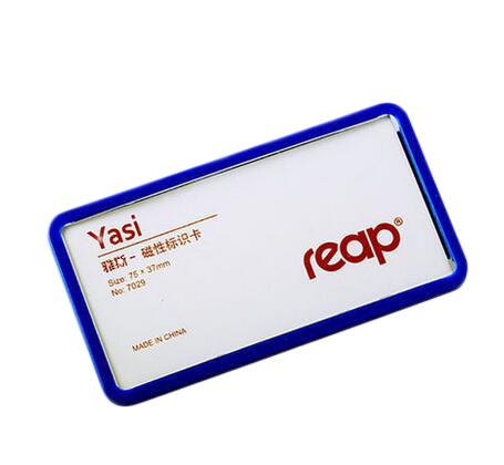 75x37mm Magnetic company student worker employee ID name card holder business identification card frame chest badge