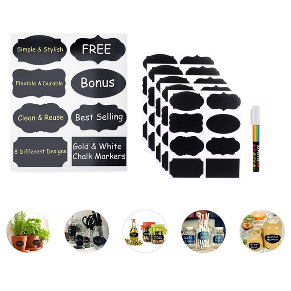 Chalkboard Labels Reusable Highlighter Premiumlabeling Home Decoration