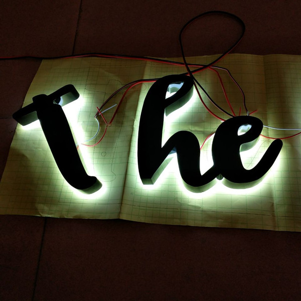 free shipping outdoor custom 3d led lights letter signs advertising channel sign letters for shop front