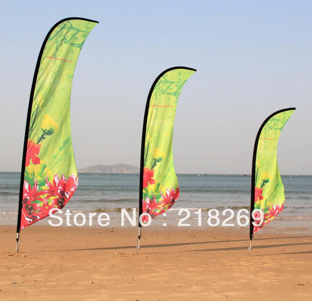 3.6m Custom printing Beach Flag, Company logo Flag, Outdoor Flag Banner Display, Feather flag, Teardrop flag,5pcs/Lot.