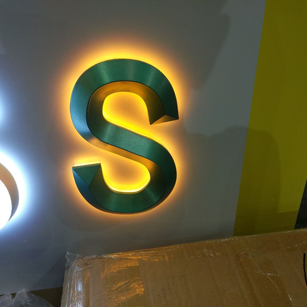 Good quality Outdoor waterproof high brightness 3D acrylic stainless steel signs LED channel letters business signage