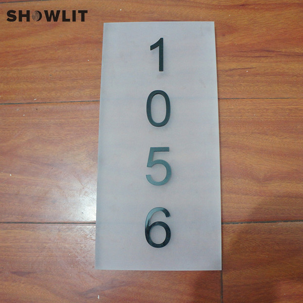 6''*12'' Custom Made House Number Acrylic Door Plates