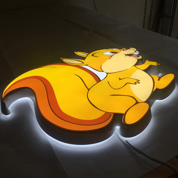 Indoor wall mount led custom light box sign