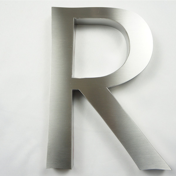 Custom Made Brushed Metal 3D letters For Office Decoration