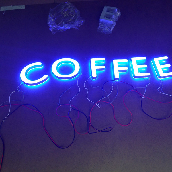 waterproof 3D Custom small acrylic led illuminated sign alphabet letters for store