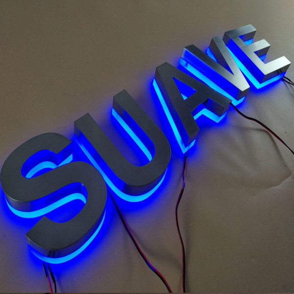 Stainless Steel Acrylic 3D LED Backlit Letters Sign