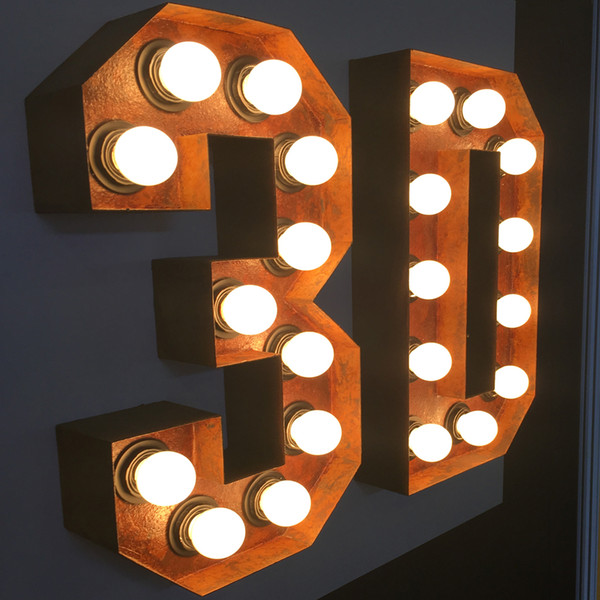 Led Vintage Lighted Marquee Letters