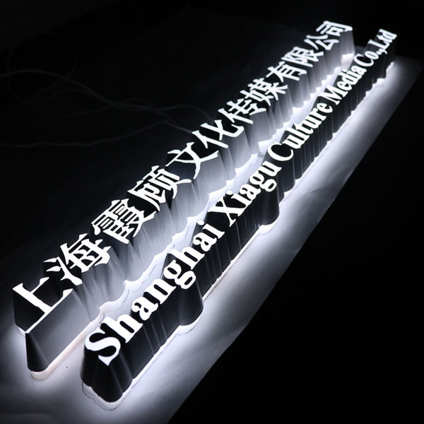 High brightness frontlit acrylic led 3d letter sign