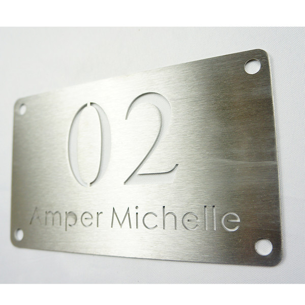 Modern Style House Name And Number Plaque Home Signs