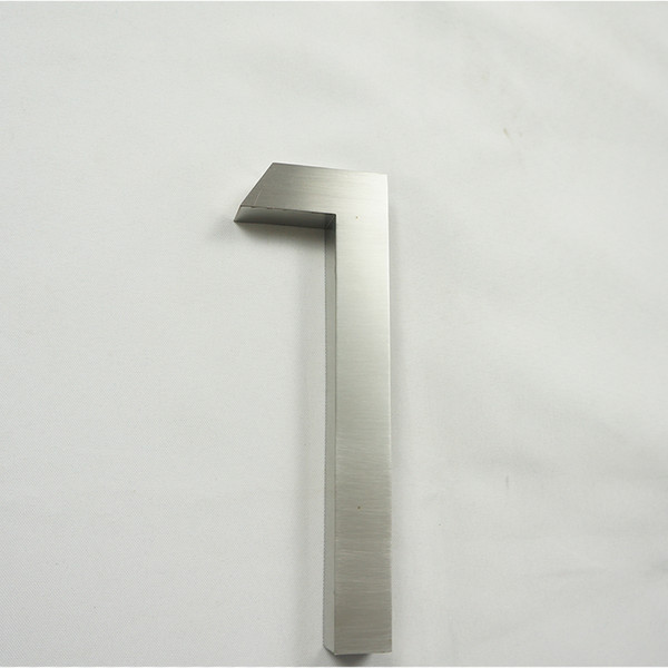 Wall Mounted Brushed Stainless Steel Modern Garden Numbers