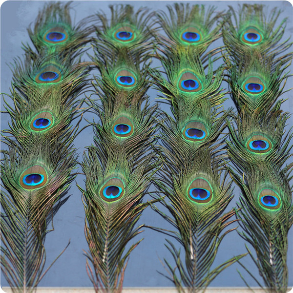 Hot Elegant decorative materials Real Natural Peacock Feather Beautiful Feathers about 25 to 30 cm BB117