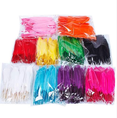 Not Colorful But 10 Colors for Choosing Hot Pretty 50pcs/Pack Beautiful Home Decor Goose Feather 4-6 Inches 10-15 cm #65764